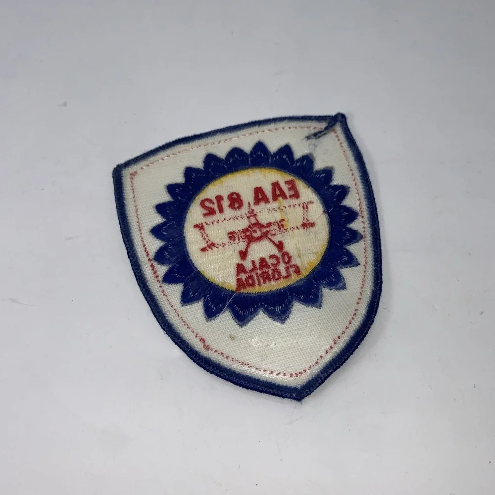 Vintage‎ EAA 812 Ocala Florida Airplane Aviation Pilot Patch Embroidered Badge